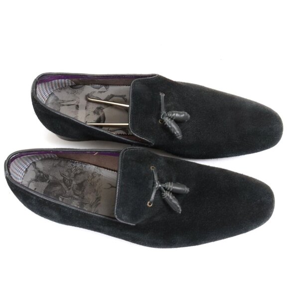 Ted Baker London \'Erdvis\' Men\'s 10 Tassel Suede Leather Dressy Gothic Loafer